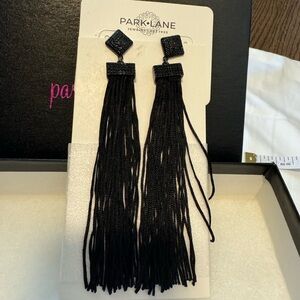 Park Lane Black Tassel Earrings